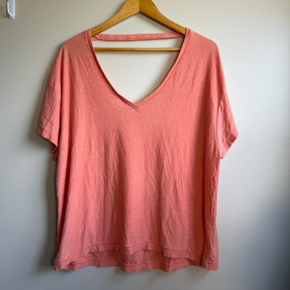 We The Free All Mine Pink Oversized Cotton Top Soft Cozy Medium